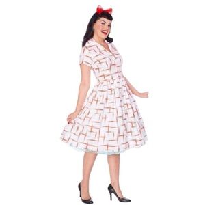 Bernie Dexter Francis Dress in Red Retro